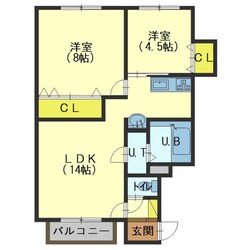 カーサ・フロルの物件間取画像